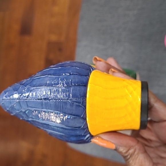 Vaneli dress shoes. Pink,green, yellow, and blue. Size 11. - Picture 8 of 8